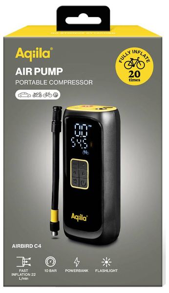 Produktbild: Aqiila AQAPC4BK475 Akku-Kompressor Airbird C4 10.3 bar