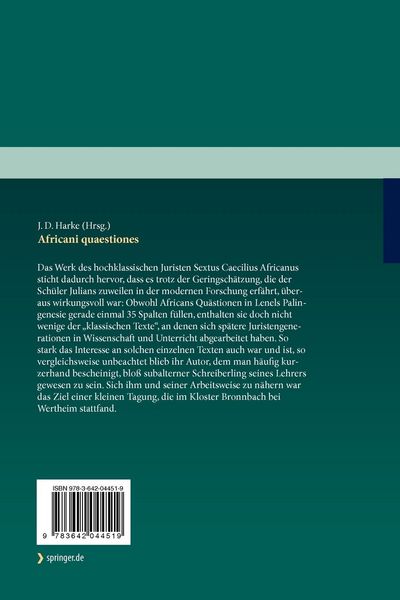 Produktbild: Africani quaestiones