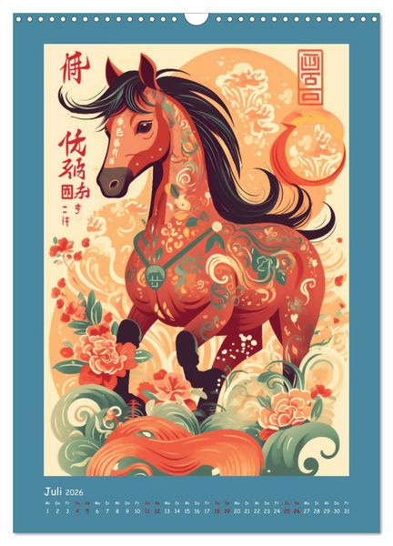 Produktbild: Chinesischer Tierkreis (Wandkalender 2026 DIN A3 hoch), CALVENDO Monatskalender