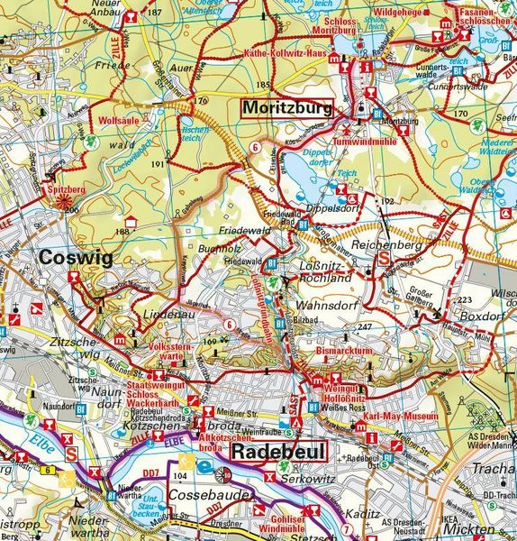 Produktbild: BVA ADFC Regionalkarte Dresden & Umgebung 1:75.000