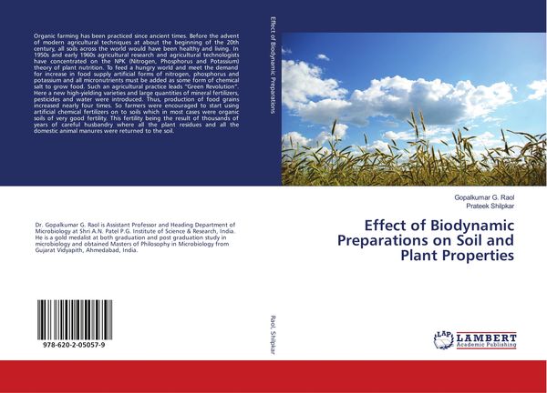 Produktbild: Effect of Biodynamic Preparations on Soil and Plant Properties