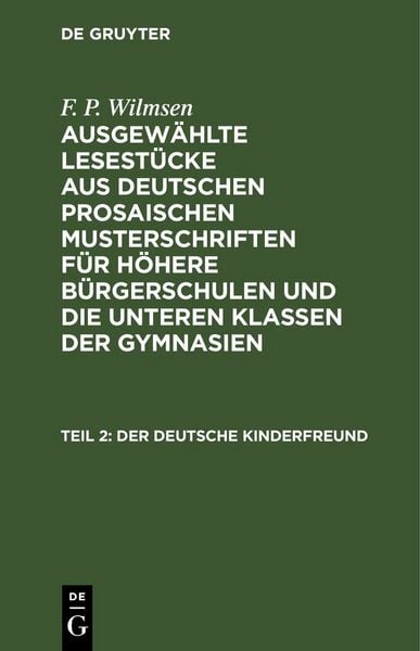 Produktbild: Der deutsche Kinderfreund, Teil 2