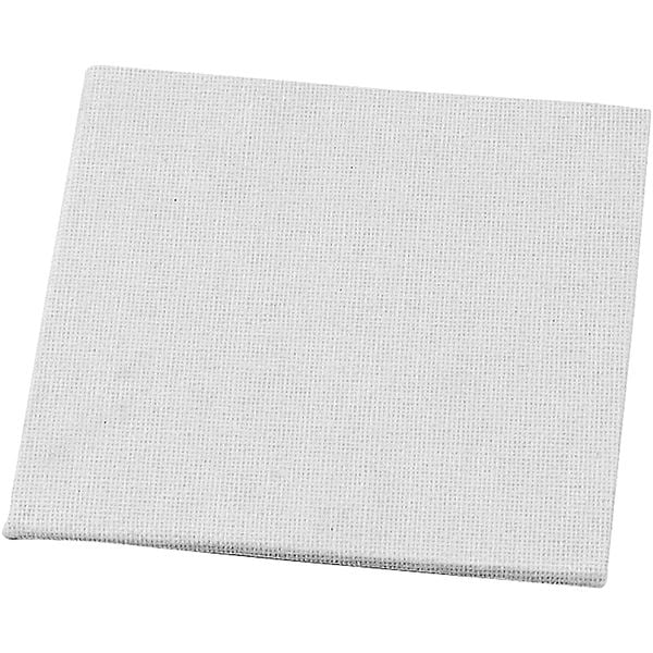 Produktbild: Creativ Company Malplatten Leinwandplatte, Wei&szlig;, 10x10 cm, , Dicke 3 mm, 280 g, 1 Stk