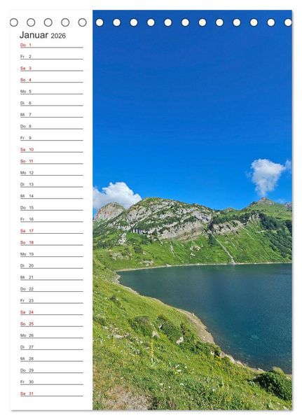 Produktbild: Auf dem Lechradweg - Zwischen Formarinsee und Landsberg am Lech (Tischkalender 2026 DIN A5 hoch), CALVENDO Monatskalender