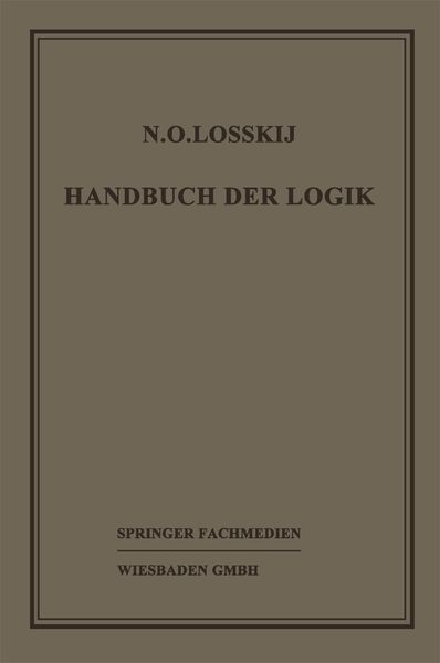 Produktbild: Handbuch der Logik