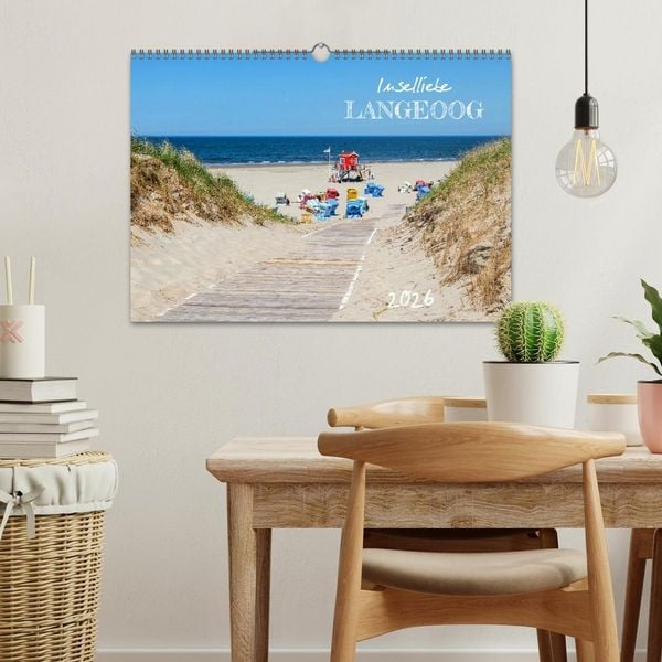 Produktbild: Inselliebe Langeoog (Wandkalender 2026 DIN A3 quer), CALVENDO Monatskalender