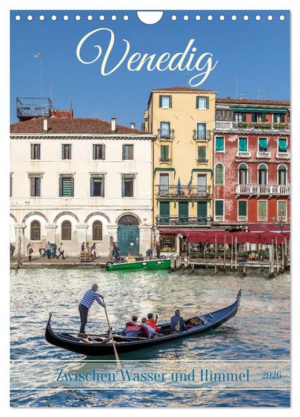 Produktbild: Venedig - Zwischen Wasser und Himmel (Wandkalender 2026 DIN A4 hoch), CALVENDO Monatskalender