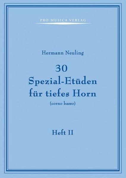 Produktbild: 30 Spezial-Et&uuml;den f&uuml;r tiefes Horn
