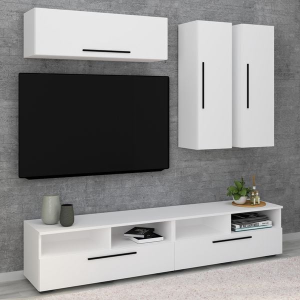 Produktbild: Holz Wandregal Wandschrank Klappschrank Arila XL
