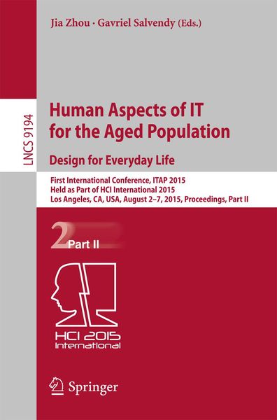 Produktbild: Human Aspects of IT for the Aged Population. Design for Everyday Life