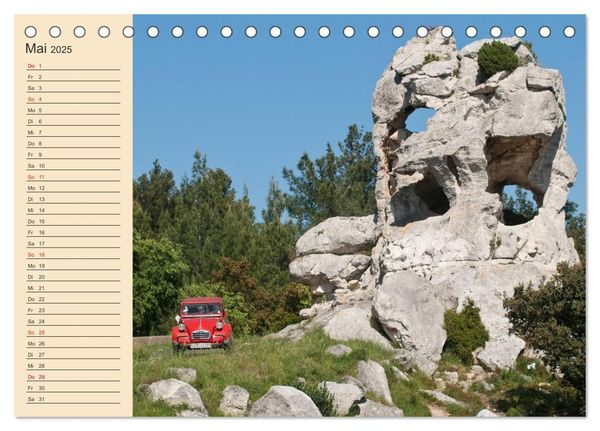 Produktbild: Citro&euml;n 2CV - Ente rot (Tischkalender 2025 DIN A5 quer), CALVENDO Monatskalender