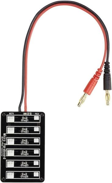 VOLTCRAFT QS-PCB00007 LiPo Ladeboard Ausführung Ladegerät: Bananenstecker Ausführung Akku: Micro JST, JST-PH
