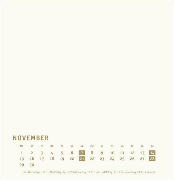 Produktbild: Premium-Bastelkalender gold gro&szlig; 2027
