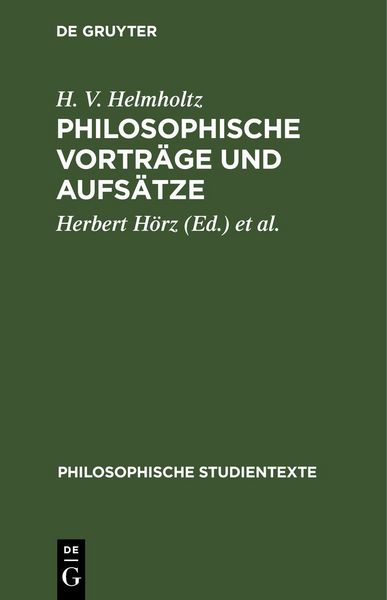 Produktbild: Philosophische Vortr&auml;ge und Aufs&auml;tze