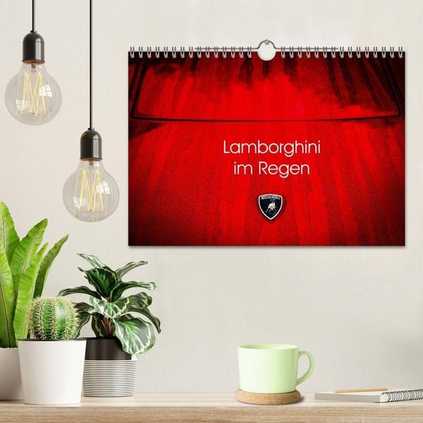Produktbild: Lamborghini im Regen (Wandkalender 2026 DIN A4 quer), CALVENDO Monatskalender
