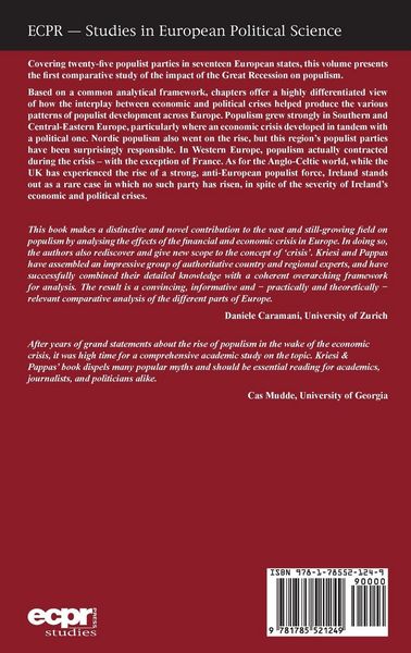 Produktbild: European Populism in the Shadow of the Great Recession