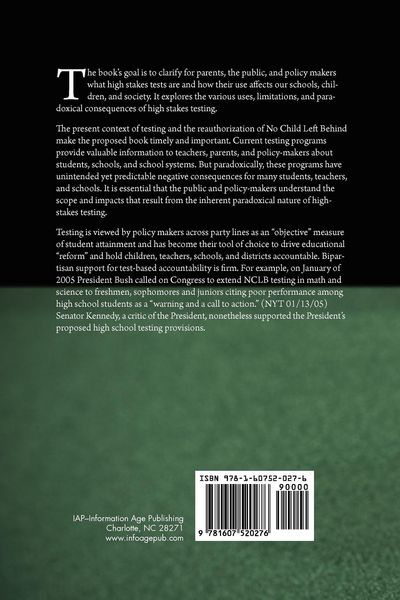 Produktbild: The Paradoxes of High Stakes Testing
