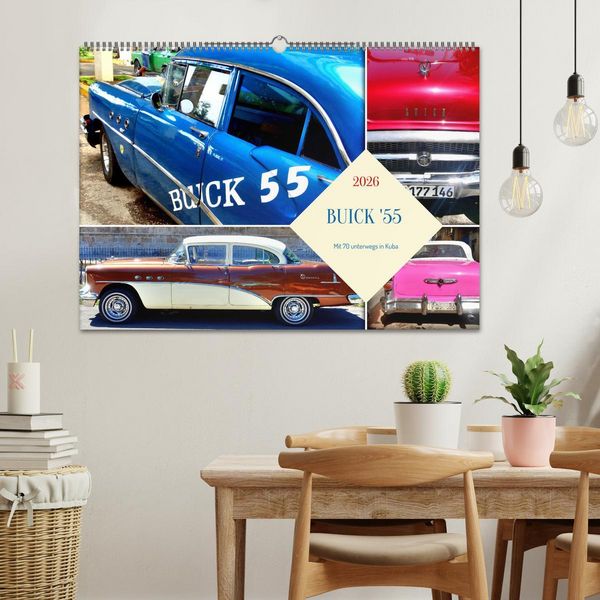 Produktbild: BUICK '55 - Mit 70 unterwegs in Kuba (Wandkalender 2026 DIN A2 quer), CALVENDO Monatskalender