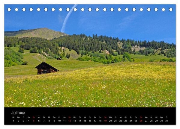 Produktbild: Alpen Impressionen (Tischkalender 2026 DIN A5 quer), CALVENDO Monatskalender