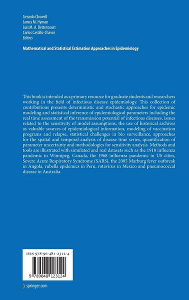 Produktbild: Mathematical and Statistical Estimation Approaches in Epidemiology
