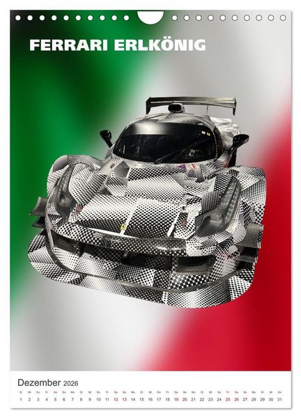 Produktbild: Il Mondo Ferrari (Wandkalender 2026 DIN A4 hoch), CALVENDO Monatskalender