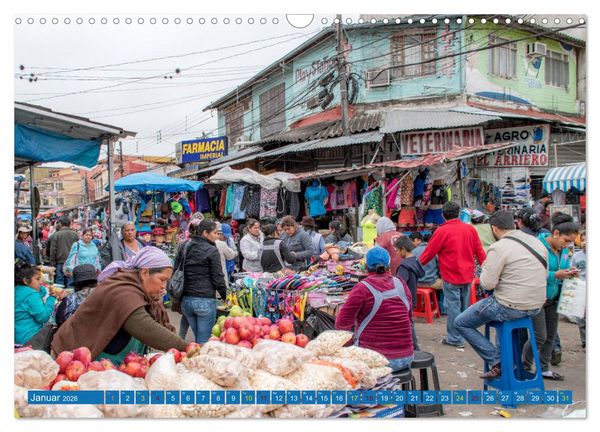 Produktbild: Farbenfrohes Bolivien (Wandkalender 2026 DIN A3 quer), CALVENDO Monatskalender