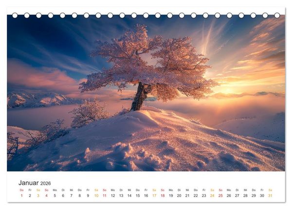 Produktbild: Die Sch&ouml;nheit der Sonne (Tischkalender 2026 DIN A5 quer), CALVENDO Monatskalender
