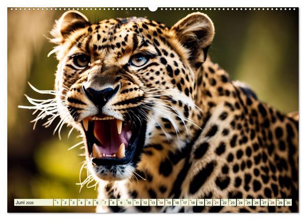 Produktbild: Gefleckte J&auml;ger (Wandkalender 2026 DIN A2 quer), CALVENDO Monatskalender