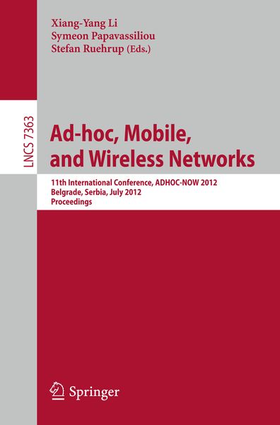 Produktbild: Ad-hoc, Mobile, and Wireless Networks
