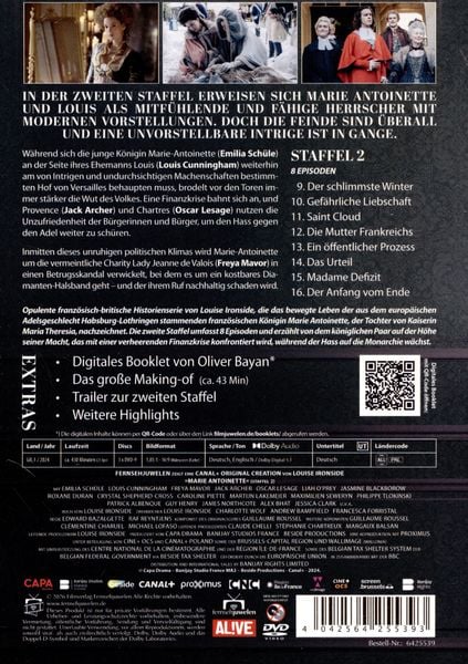 Produktbild: Marie Antoinette - Staffel 2 (9-16) (Fernsehjuwelen) [3 DVDs]