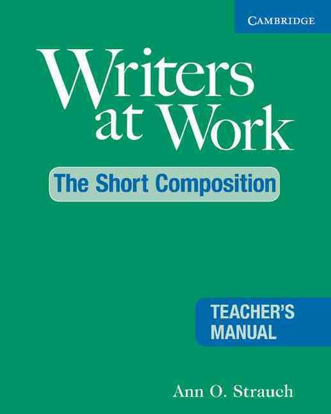 Cambridge University Press Writers at Work Book