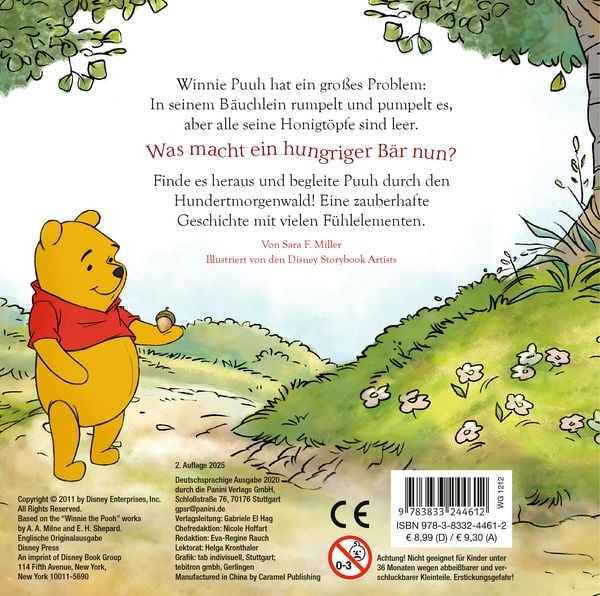 Produktbild: Disney Winnie Puuh: Honig f&uuml;r Winnie Puuh - Mein allerliebstes F&uuml;hlbuch