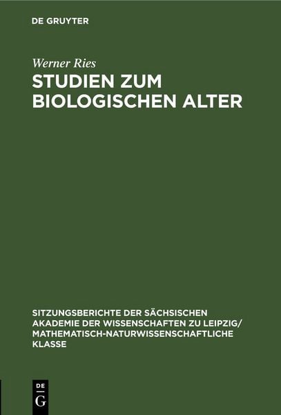 Produktbild: Studien zum biologischen Alter