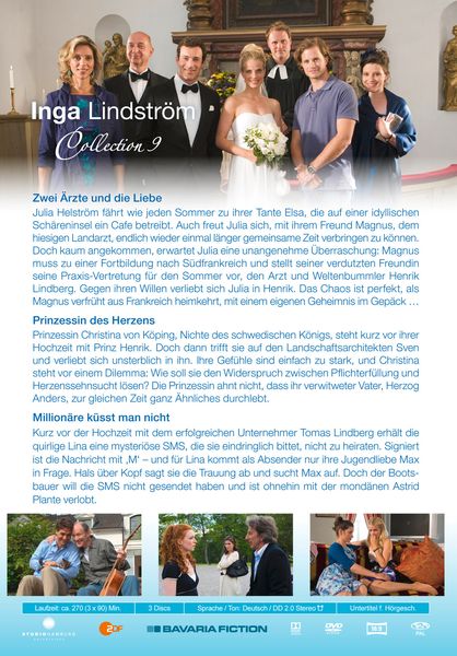 Produktbild: Inga Lindstr&ouml;m Collection 9 [3 DVDs]