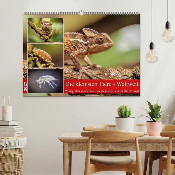 Produktbild: Die kleinsten Tiere - Weltweit (Wandkalender 2027 DIN A2 quer), CALVENDO Monatskalender