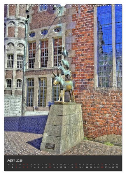 Produktbild: Highlights in Bremen (hochwertiger Premium Wandkalender 2026 DIN A2 hoch), Kunstdruck in Hochglanz