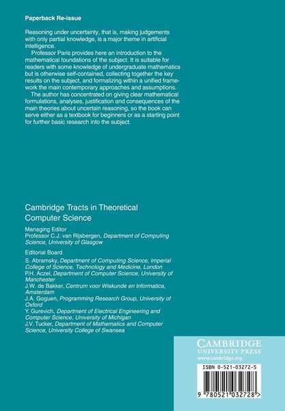 Produktbild: The Uncertain Reasoner's Companion