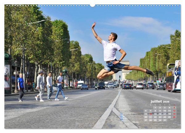 Produktbild: Des danseurs dans la ville 3 L'Oeil et le Mouvement (Calendrier mural 2026 DIN A2 vertical) calendrier de bureau