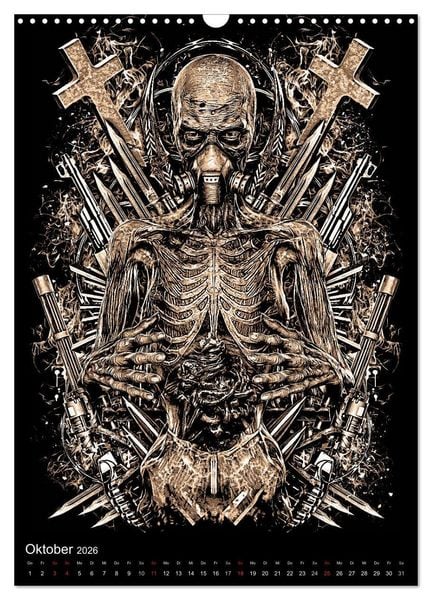 Produktbild: BLOODBOY/FEAR ILLUSTRATION (Wandkalender 2026 DIN A3 hoch), CALVENDO Monatskalender