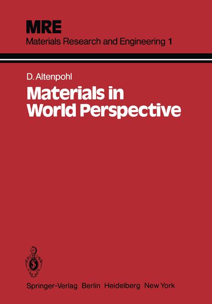 Produktbild: Materials in World Perspective