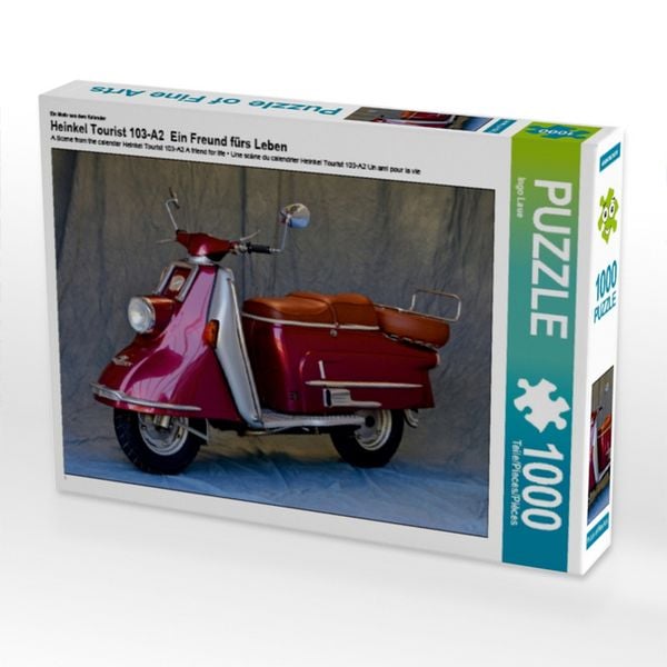 Produktbild: CALVENDO Puzzle Ein Motiv aus dem Kalender Heinkel Tourist 103-A2 Ein Freund f&uuml;rs Leben | 1000 Teile Lege-Gr&ouml;&szlig;e 64x48cm Foto-Puzzle f&uuml;r gl&uuml;ckliche Stunden
