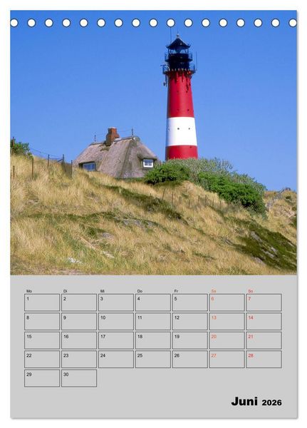 Produktbild: Attraktive Leuchtt&uuml;rme (Tischkalender 2026 DIN A5 hoch), CALVENDO Monatskalender
