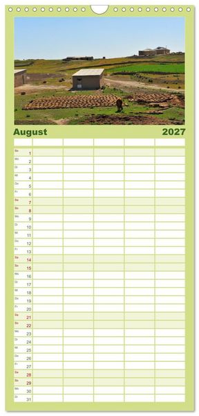 Produktbild: Familienplaner 2027 - Usbekistan, Perlen der Seidenstra&szlig;e mit 5 Spalten (Wandkalender, 21 x 45 cm) CALVENDO