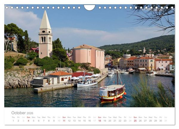 Produktbild: Adriatic Coast Croatia / UK-Version (Wall Calendar 2026 DIN A4 landscape), CALVENDO 12 Month Wall Calendar
