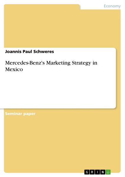Produktbild: Mercedes-Benz's Marketing Strategy in Mexico