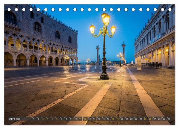 Produktbild: Malerisches Venedig (Tischkalender 2026 DIN A5 quer), CALVENDO Monatskalender