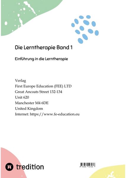 Produktbild: Die Lerntherapie Band 1