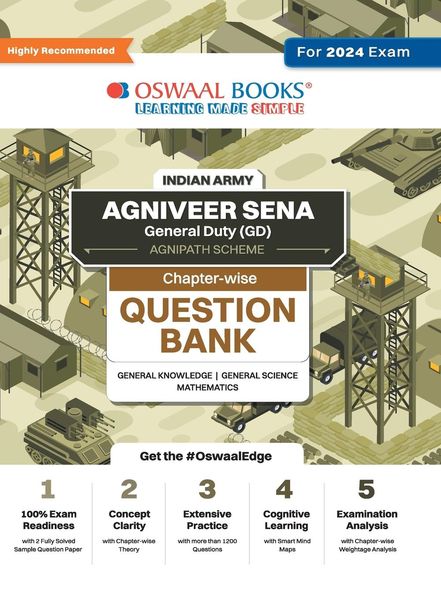 Oswaal Indian Army Agniveer Sena General Duty (GD) (Agnipath Scheme ) Question Bank | Chapterwise Topic-wise for General