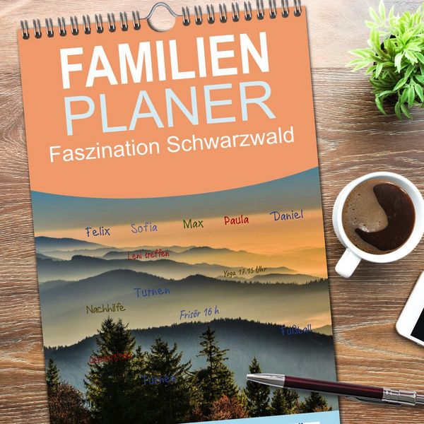 Produktbild: Familienplaner 2026 - Faszination Schwarzwald mit 5 Spalten (Wandkalender, 21 x 45 cm) CALVENDO