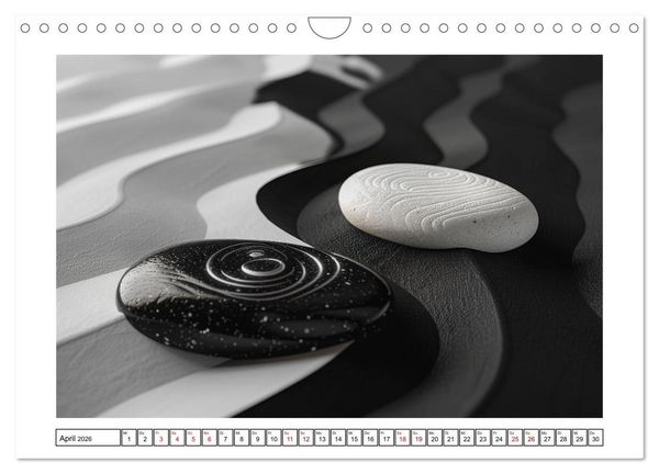 Produktbild: Augenmeditation im Zen Garten (Wandkalender 2026 DIN A4 quer), CALVENDO Monatskalender